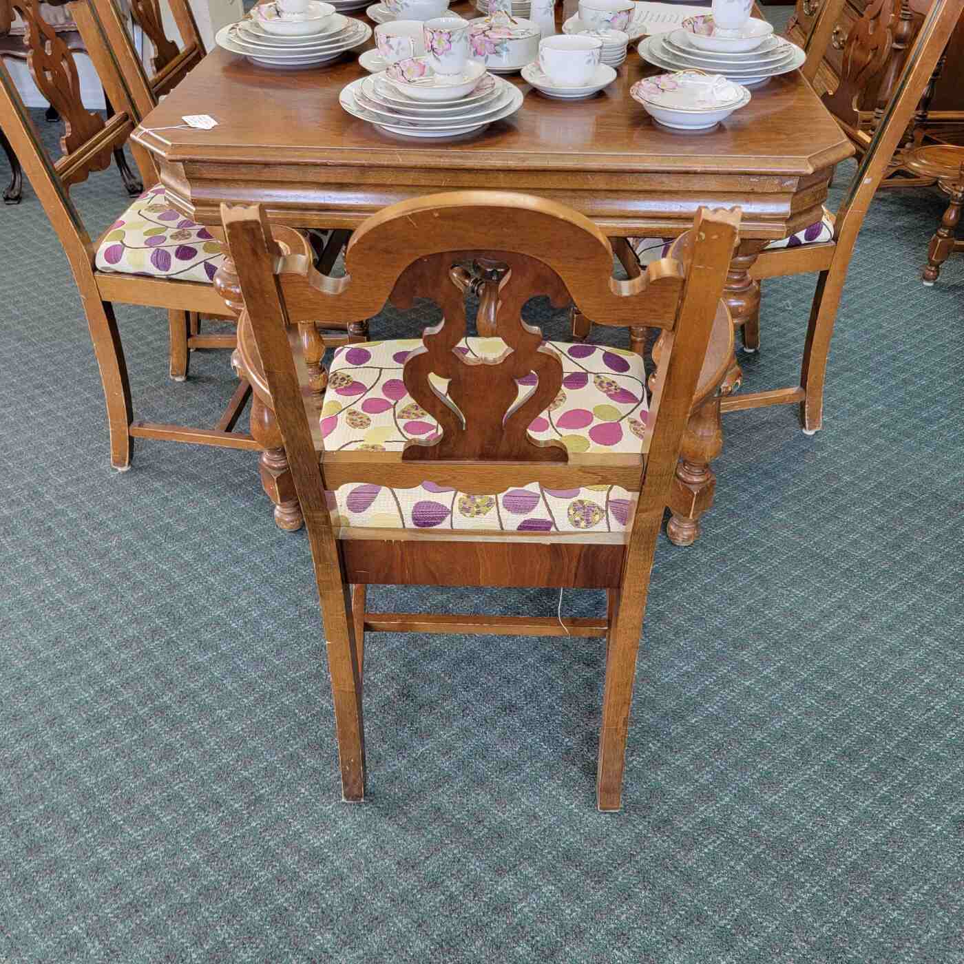 Vintage Dining Table 6 Chairs 2 Leaves ON SALE 50 OFF