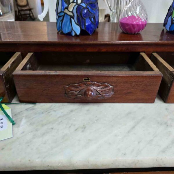 Vintage Marble Top Dresser - Image 4