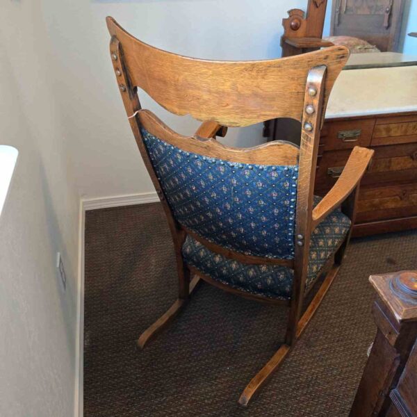 Vintage Oak Rocking Chair - Image 3