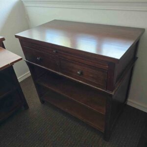 Mahogony Two Drawer End Table