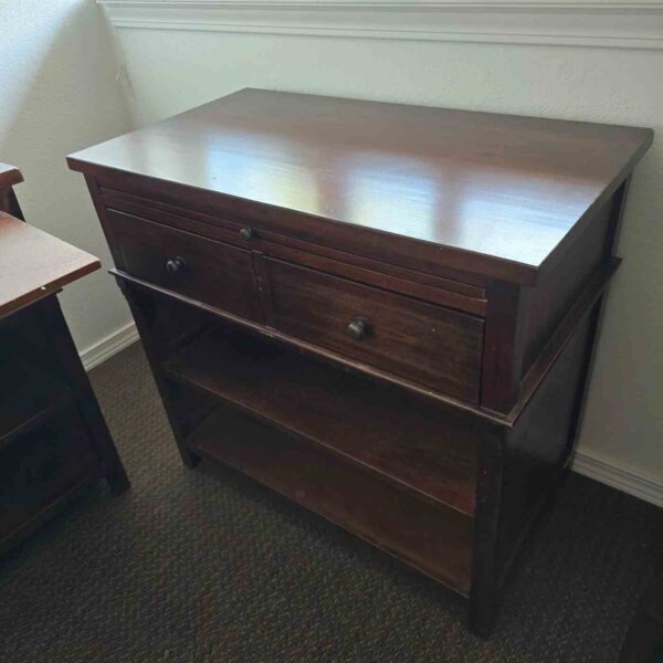 Mahogony Two Drawer End Table