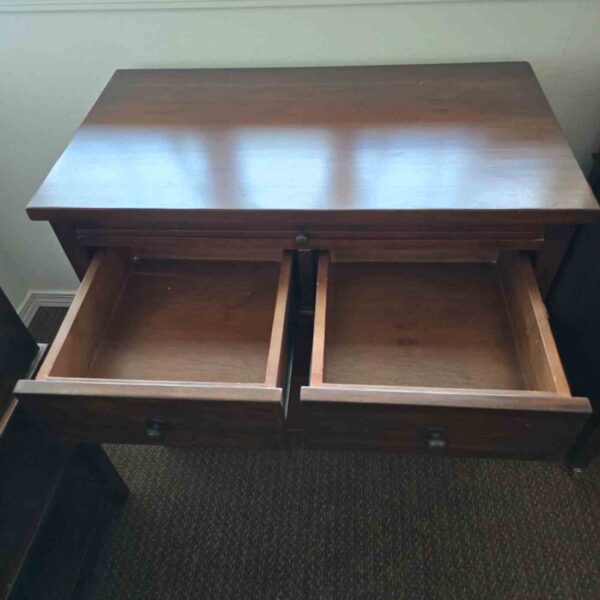 Mahogony Two Drawer End Table - Image 2