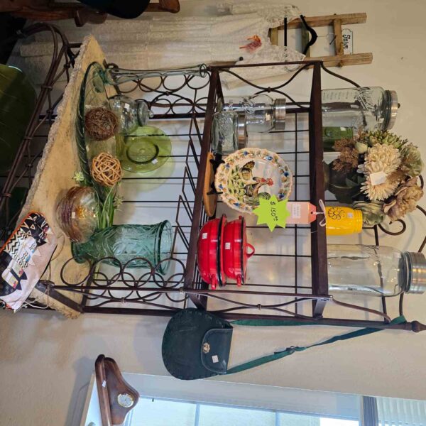 Iron Baker's Rack with Stone Shelf - ON SALE - Image 3