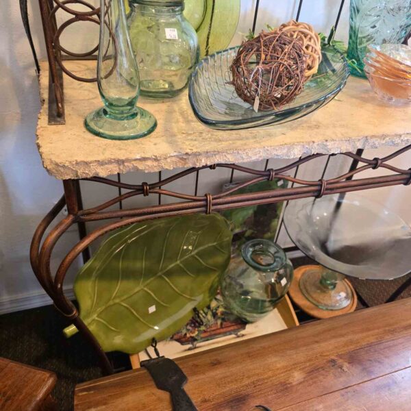 Iron Baker's Rack with Stone Shelf - ON SALE - Image 6