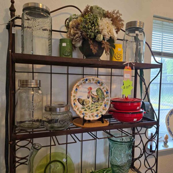 Iron Baker's Rack with Stone Shelf - ON SALE - Image 8