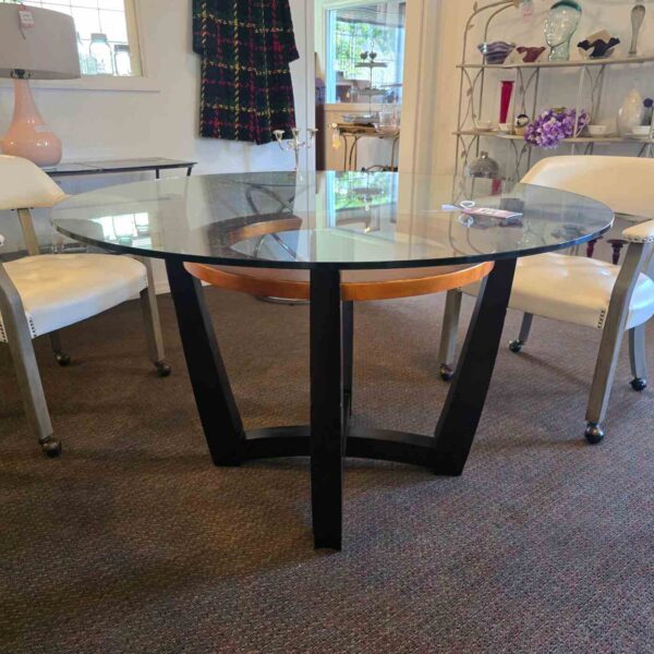 Glass Table with Four Chairs - Image 2