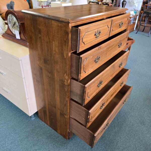 Tall Boy Dresser Maple - Image 4