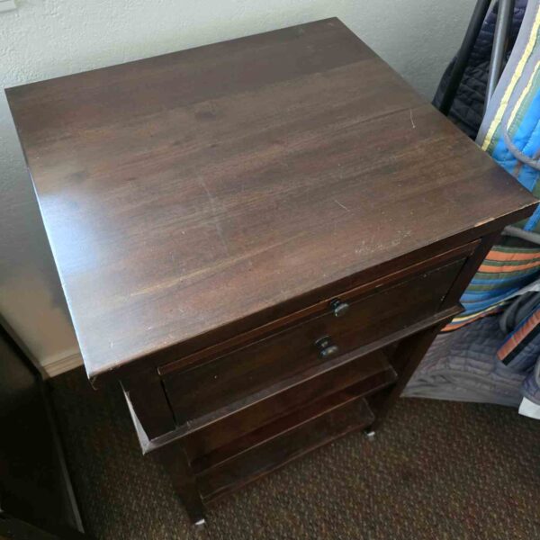 Mahogony Single Drawer End Table - Image 5
