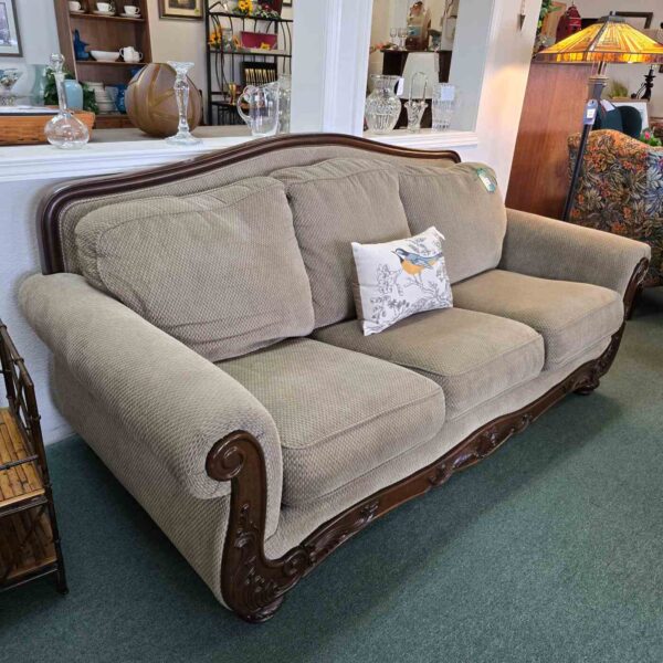 Tan Fabric Couch - Image 5