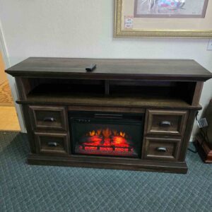 Electric Fireplace & Heater TV Stand