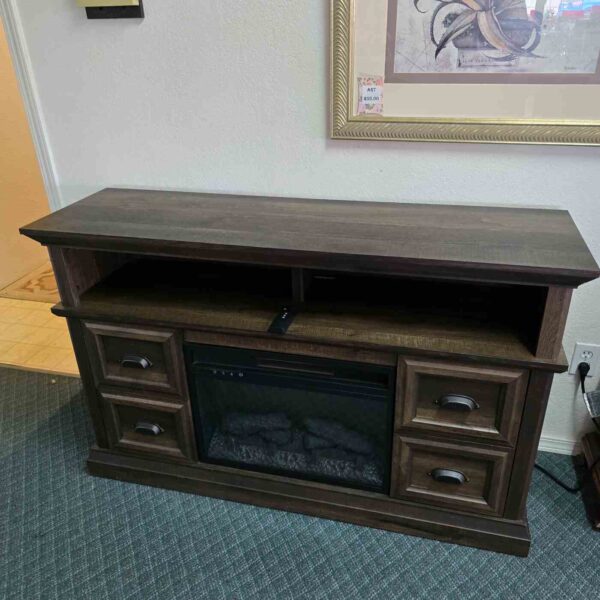 Electric Fireplace & Heater TV Stand - Image 2