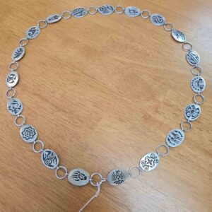 Navajo Signed Hopi Concho Belt Sterling Silver