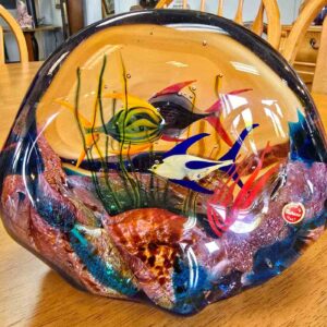 Murano Glass Aquarium Sculpture