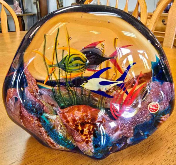 Murano Glass Aquarium Sculpture