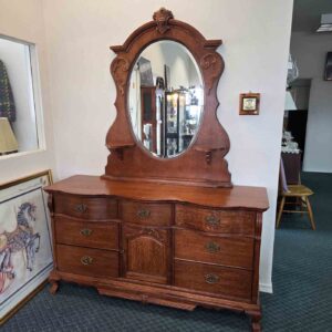 Oak Dresser with Mirror