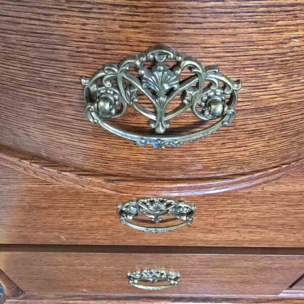 Oak Dresser with Mirror - Image 3