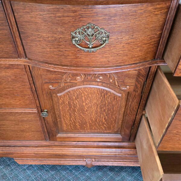 Oak Dresser with Mirror - Image 6