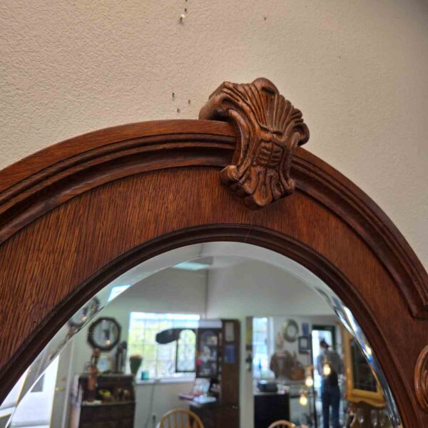 Oak Dresser with Mirror - Image 9
