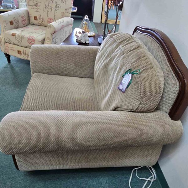 Tan Fabric Arm Chair - Image 2