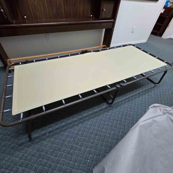 Camping Cot with Foam Topper & Canvas Case - Image 2