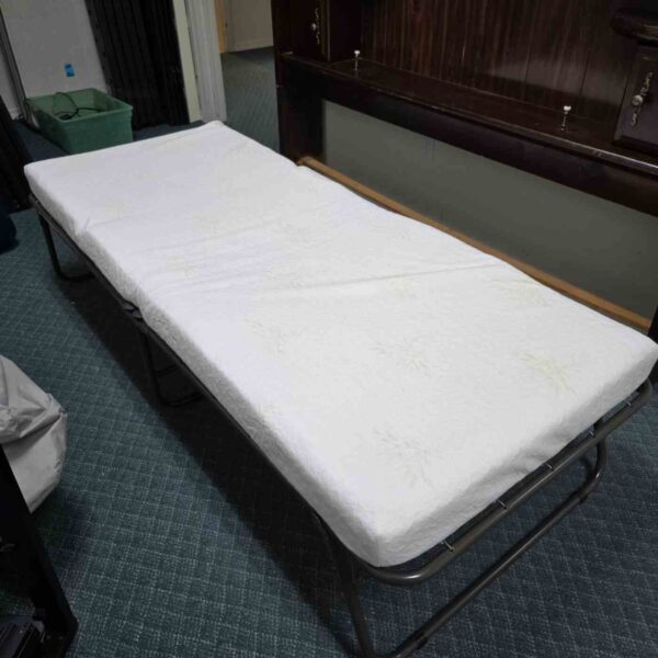 Camping Cot with Foam Topper & Canvas Case - Image 4