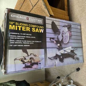 Chicago Electric Power Tools - 10" Sliding Compound Miter Saw