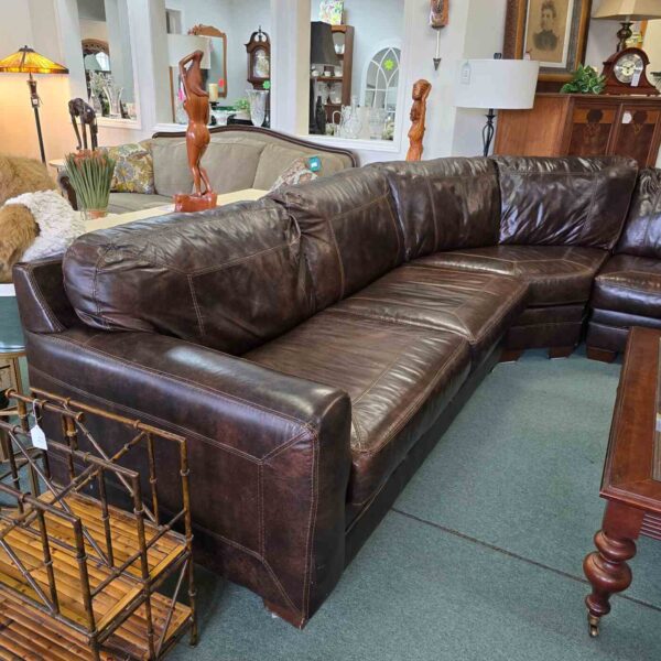 Ashley Furniture Leather Sectional Couch - Image 2