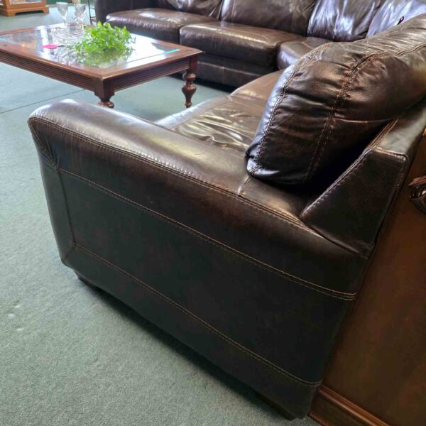 Ashley Furniture Leather Sectional Couch - Image 6