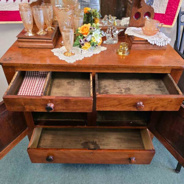 Vintage Solid Wood Sideboard - Image 3