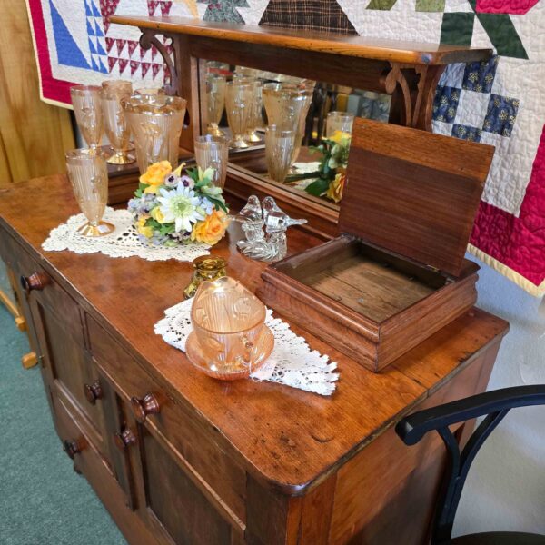 Vintage Solid Wood Sideboard - Image 5
