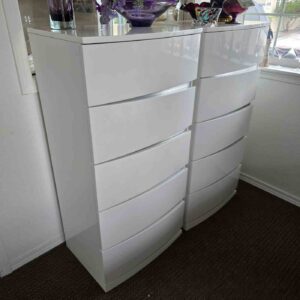 Princess White Chest of Drawers