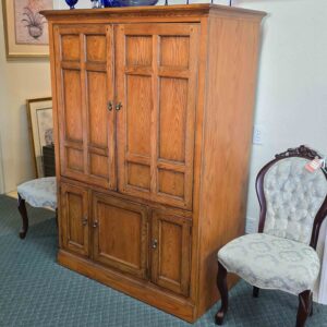 Oak TV Armoire