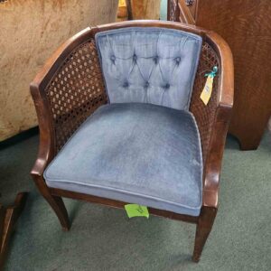 Wicker Chair Blue