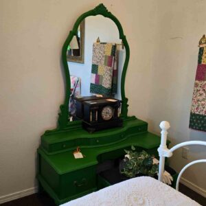 Vanity Desk with Mirror & Bench