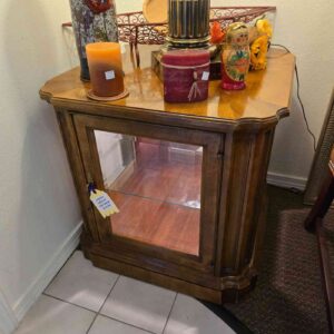 Lighted Display End Table