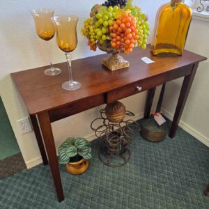 Wood Rectangle Console Table