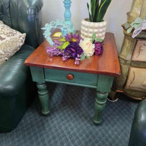 Green End Table